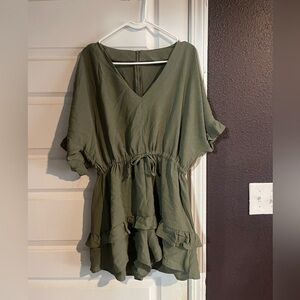Size Large Green Romper Shorts